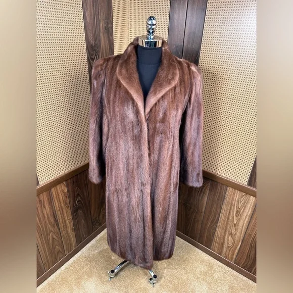 Furs By Don Jackets Coats Furs By Don Vintage Full Length Pastel Brown Ranch Mink Fur Coat Jacket Small Poshmark